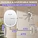 FUNTOUCH 30X/1X Wall Mounted Lighted Makeup Mirror,5000mAh Rechargeable Double Sided Magnifying Bathroom Lighted Mirror, 3 Color Modes Touch Dimmable Extended Arm 360 Rotation, Brush Nickel