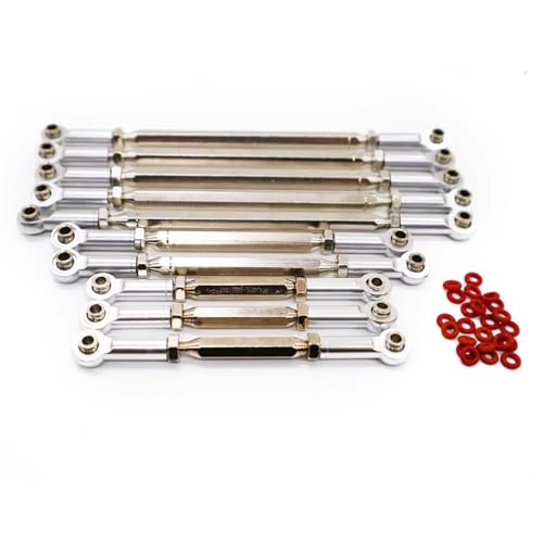 RC�����P�[�W�p�[�c Compatible With TRAX-4 1/10 RC�N���[���[�X�e�A�����O�����N���b�h�Z�b�g�����[�g�R���g���[���J�[�A�b�v�O���[�h�p�[�c�A�N�Z�T���[(Silver)
