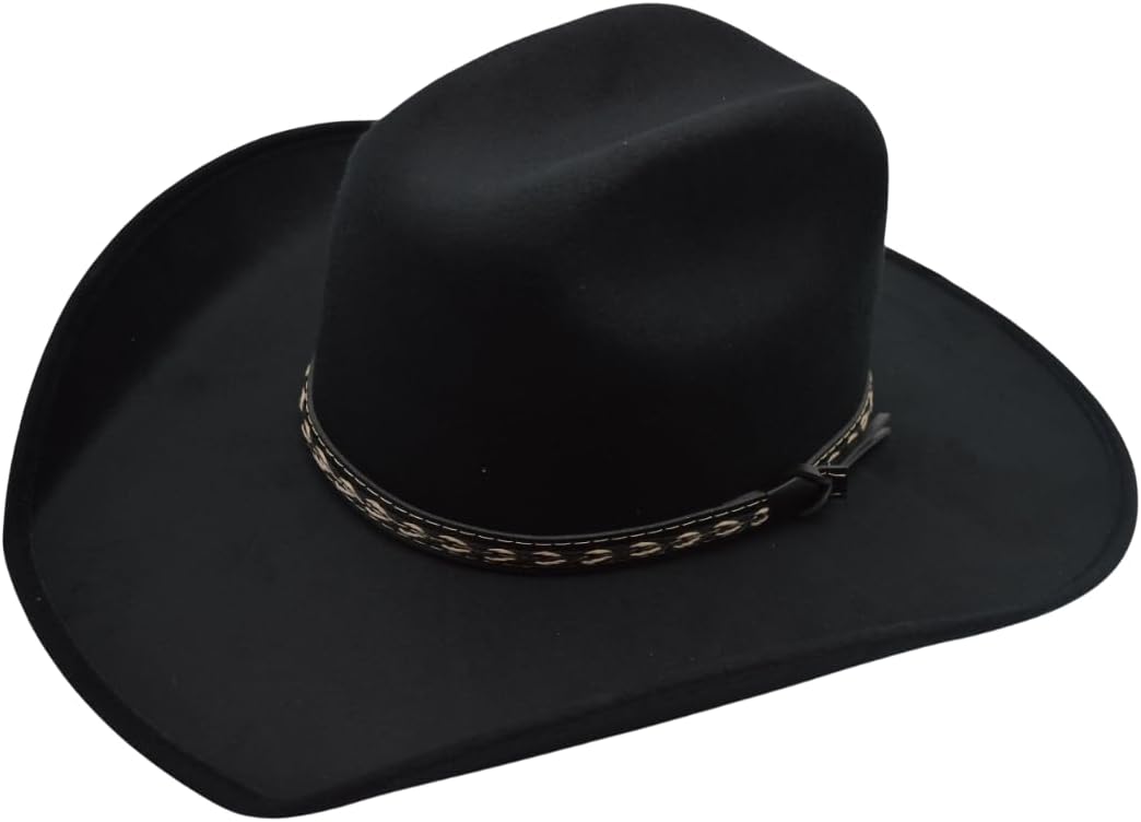 Sombrero Cowboy Marrón Con Aplique De Cabeza De Toro – Talla 56-60 Cm, Ala Ancha, Para Fiestas Temáticas Y Actividades Al Aire Libre