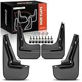 A-Premium Set of 4PCS Mud Flaps Splash Guards Mudguards Mudflaps with Hardware Kits Accessory Compatible with BMW 318is, 318ti, 323is, 325i, 325is, 328is, M3, Front and Rear, Driver & Passenger Side