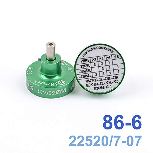 Precisetool 86-6(M22520/7-07) Positioner for YJQ-W7A(MH860) & YJQ-W7Q(WA22P) Pin Soc/Contacts/Terminal Cable Crimp Tool