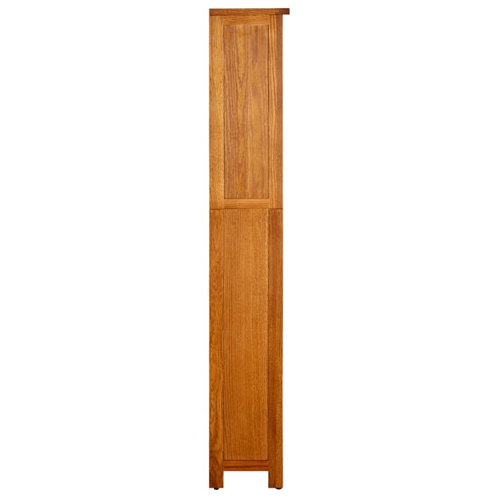 Générique Biblioteka 5 półek 45x22x140 cm masywny Chene | Przechowywanie książek i czasopism, mebel do biura lub salonu, trwały rustykalny design