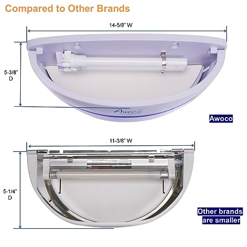 Awoco LED 5W 100V-240V Wall Mount Sconce Sticky Fly Trap Lamp XL 78” Extra Long Power Cord for Capturing Flying Insects, Flies, Mosquitoes, and Moths (Fly Trap XL + 6 Glue Boards)