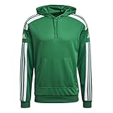 adidas jacke grün weiß Kängurutasche adidas Herren Sq21 Hood Kapuzenpullover, Team Green/White, L EU
