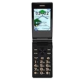 XUMIUZIY 4G-Klapptelefon, 2,8-Zoll-Bildschirm, Große Tasten, Dual-SIM-Karten, 5900-mAh-, LED-Taschenlampe, Bluetooth-Kamera, UKW-Radio, mit Lautsprecher mit Hoher Lautstärke, für Senioren (Trüben)