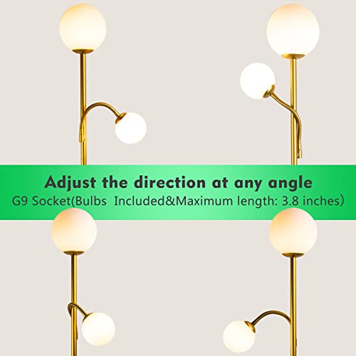 Bulbeats Modern Decorative Globe Gold Floor Lamp thumb #2