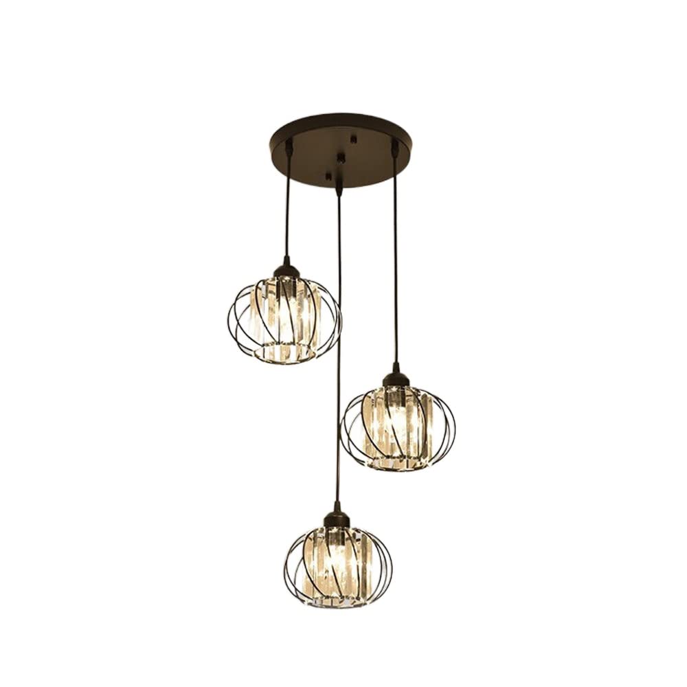 SKYGOO Pumpkin Shape Entrance Bathroom Light，Corridor Balcony Chandelier，Staircase Bedroom Living Room Light，Western Restaurant Coffee Shop Chandelier，B&B Hotel Chandelier