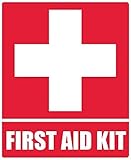 GHaynes Distributing First AID KIT Sticker Decal (Business Safety Cupboard Decal) Size: 4 x 5 inch