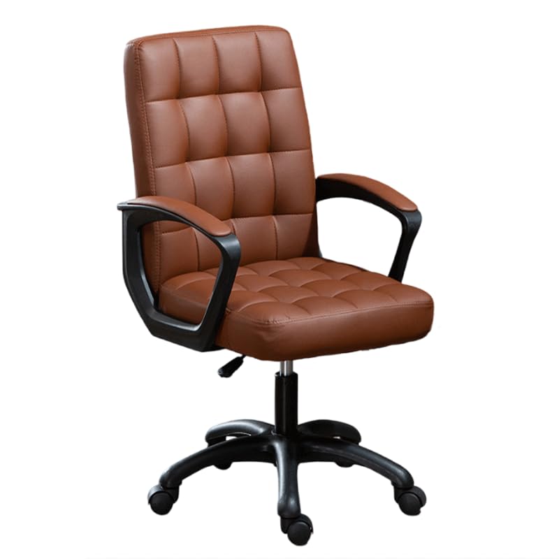 Chaise de bureau pivotante LWX siège de bureau ergonomique cuir PU