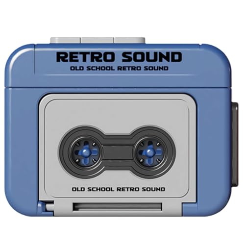 Mini Tape Recorder Keychain, Portable Retro Mini Cassette Player, Vintage Tape Recorder Couple with Music, Microcassette Player for Backpacks, Handbags, Gifts Cassette (1pcs)