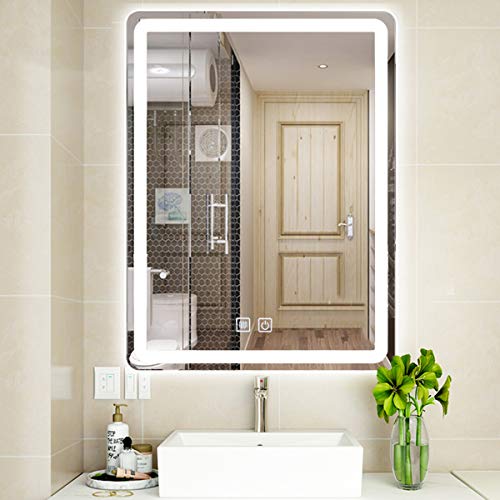 U HOME LED Vanity Mirror Backlit Mirror 24 x 32 Inch, 5 MM