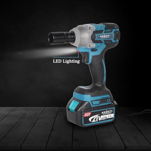 Image of KROST PRO Series Multi-Use Combo Kit, Cordless Impact Drill, Angle Grinder, Impact Wrench,Rotary Hammer,Chainsaw,Pruning Shear, Brushless Motor with 2 pcs Batteries and Fast Charger