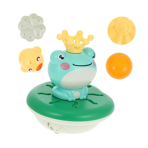 Abaodam 1 Juego Rana Bath Toys Juguete con rociador de Agua Juguetes de Agua Juguete de la Ducha del bebé Juguetes de baño para Juguetes eléctricos el plastico