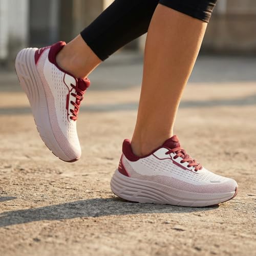 Image of Women's Wide Toe Box Walking Shoes Comfortable Cushioned Tennis Nursing Bunions Shoes Breathable Non Slip Gym Sports Athletic Running Fashion Sneakers