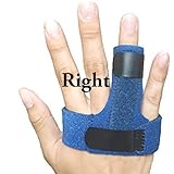 Trigger Finger Splint, Finger Knuckle Support Brace, Adjustable Brace for Straightening Curved, Bent, Locked and Mallet Finger Pinky,Thumb,Ring,Index(Right)