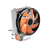 Doble tubo de calor de cobre puro, disipador de calor de CPU de alto rendimiento, enfría rápidamente tu CPU, despídete de los puestos de juego y evita accidentes de alta temperatura.