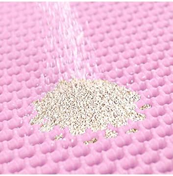 Premium Cat Litter Mat, Cat Litter Box Mat Scatter Control, Waterproof Double Layer, Large Size 75 x 55 cm (Pink, XL)
