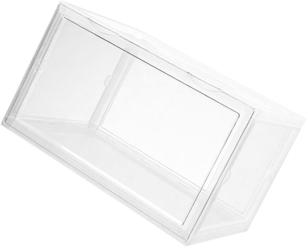 Shoe Box with Magnetic Door Connector Dustproof Stackable Shoe Storage Container for Home Organization for Sneakers and Boots