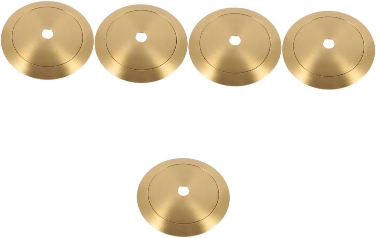STOBAZA 5sets Lamp Shade Light Socket Retainer for Base Lamp Elegant Brass Finish Easy Installation for Home Office Lighting Warm Atmosphere