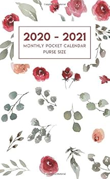 2020 - 2021 Monthly Pocket Calendar Purse Size : Two-Year Monthly Handy Pocket Planner and Organizer with Phone Book, Notebook and Calendar View (24 Month Purse Calendar)