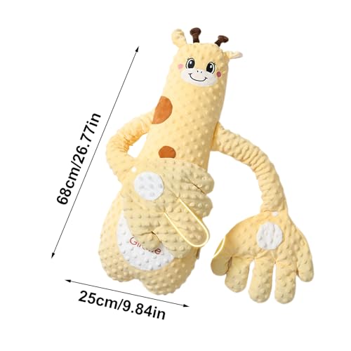 Patting Pillow Soother, Crib Comfort Cushion, Adjustable Mode Interactive Plush, Stuffed Animal Shape with Compact Design, Heat Resistant Metal Grid, Car Seat Nursery Bedtime Travel Hospital Use - Thumbnail 5