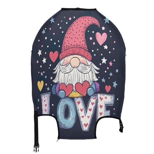 Joisal Gnome Valentine's Day Suitcase Protector Cover Tsa Approved Fit 18-32 Inch Luggage2