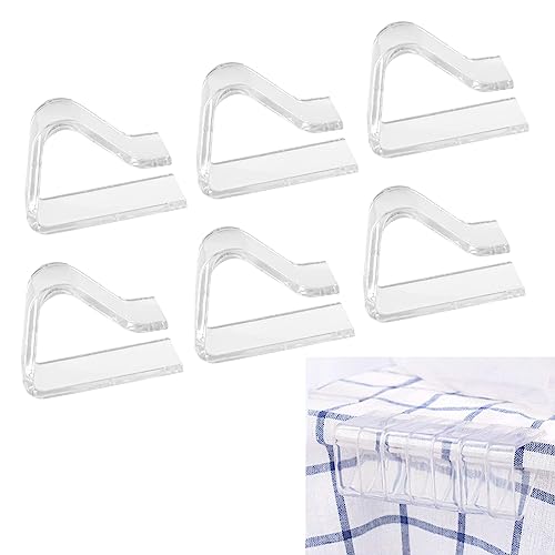 Pinzas para Manteles,Sujeta Manteles de Mesa,Pinzas Mantel,Pinzas Sujeta Manteles,Agarra Manteles,Pinza Mantel,Pinza de Mantel de Plástico Clip de fijación,Apto para Cocina y Sala de Estar,6 Piezas