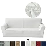 【Passgenau und ohne Verrutschen】Elastisches und widerstandsfähiges Gewebe. Die große Elastizität des Gewebes macht das Aufziehen viel einfacher und der Überzug kann sich der Couch perfekt anpassen. Darüber hinaus bleibt das Produkt durch die große Widerstandsfähigkeit selbst nach mehreren Wäschen wie neu.