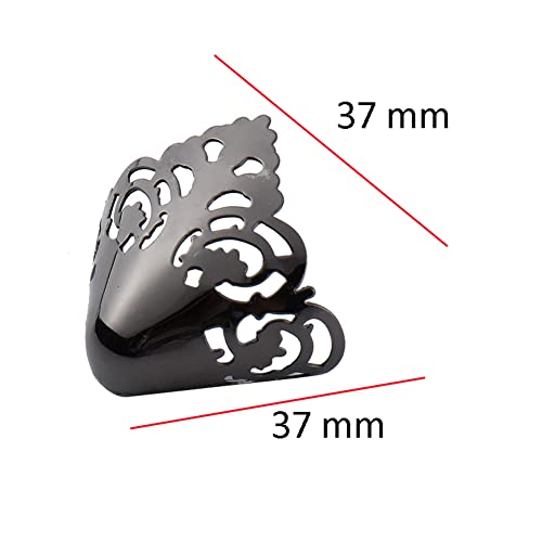 Image of 3 Pairs High Heel Protectors High Heel Toe Head Metal Pointed Cap Cover for Shoes Protection Repair Decoration