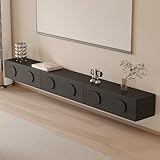 >>{Grand espace de rangement} : Notre meuble TV flottant est livré avec 3 portes à rabat pour offrir un grand espace de rangement pour les accessoires multimédias, les lecteurs DVD, les consoles de jeux, les haut-parleurs et autres articles, gardant votre pièce organisée et propre