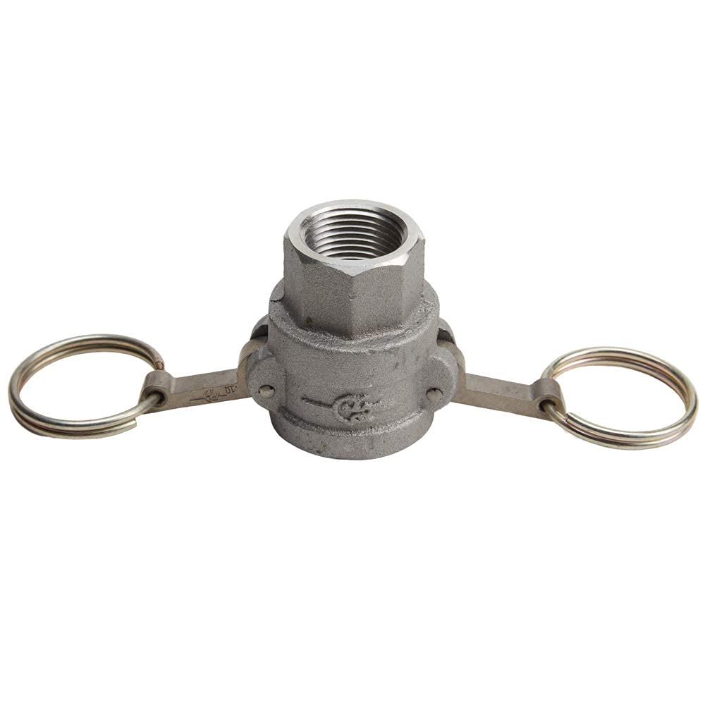 3/4" x 3/4" Alumnim Camlock Fittings - Hose Coupler - Type D Female Cam Lock Hose Adapter - Female Threaded NPT Cam & Groove