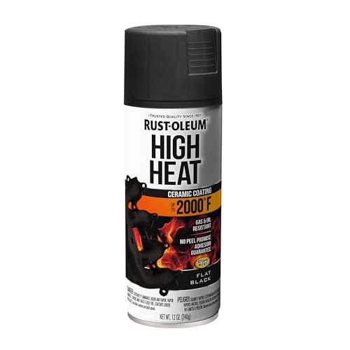 Rust-Oleum 248903 Automotive High Heat Spray Paint, 12 oz, Flat Black by Rust-Oleum - Used condition - US$8.24