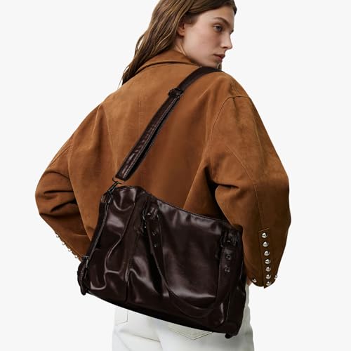Bolso Tote Mediano de Cuero PU Retro Y2k 90s miniatura 2