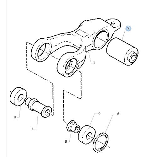 Bucha Suspensao Cabine Dianteira Scania T114 T124 4 Pontas Tirante R801 1105972