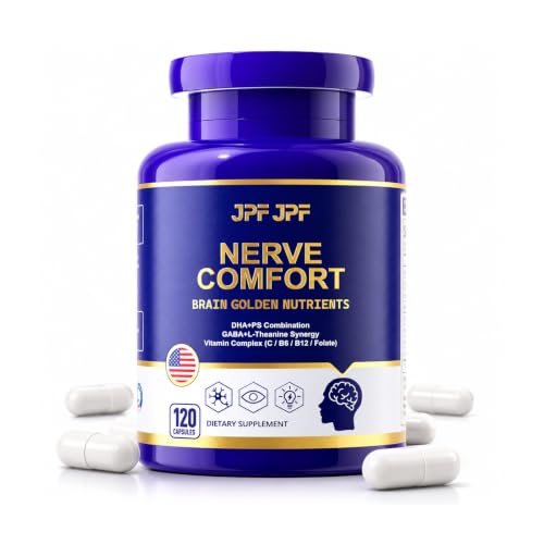 JPFJPF Brain Supplement Memory Focus, 5 in 1 Phosphatidylserine, 120 Count Capsules