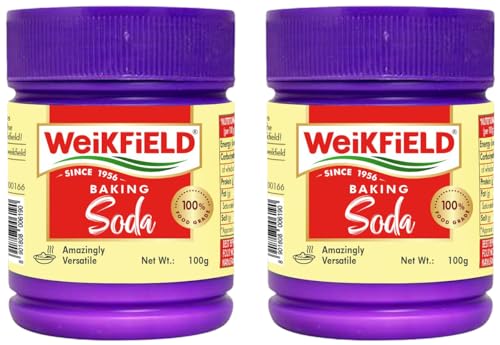 Image of Weikfield Baking Soda | 100 gm Jar (Pack of 2)