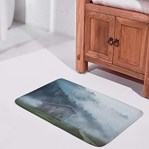 Tapis de bain antidérapant 91x61 Ruchen velours corail grand format - 3