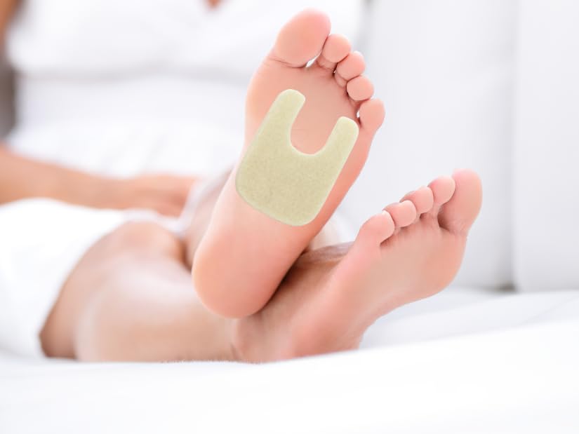 Image of Dr. Jill's Foot Pads, Latex Free, YJ18-5058, U-Shaped Callus Pad 1 /4 inch Felt (25 Pack) Lesion Pad