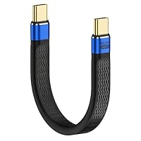 Funver USB C Verlängerungskabel, USB-C Verlängerung Kurz, USB C Männlich auf USB C Weiblich, Usbc Verlängerung Rollbar, Kompatibel mit Smartphones, Tablets und Laptops, Kompatibilität mit Thunderbolt – Ansicht 7
