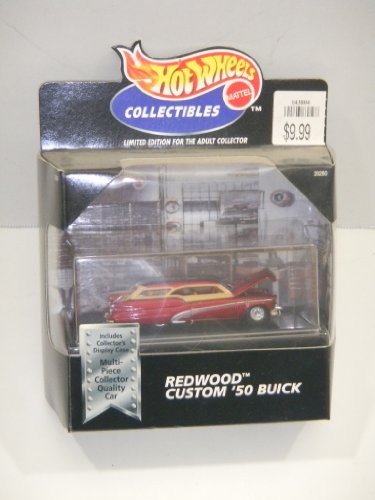Hot Wheels Redwood Custom '50 Buick voiture miniature haut de gamme en metal injecte pour vitrine