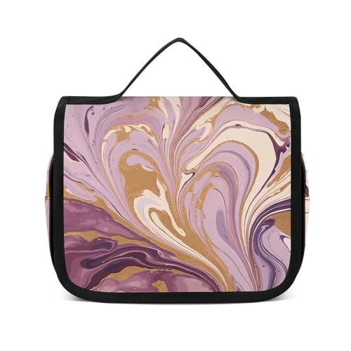 Trousse de maquillage en marbre grand volume suspendre pour voyage