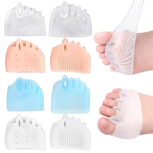 Toe Separators Toe Separators For Women & Men Toe Spacers Breathable Bunion Corrector dea for Mortons Neuroma Blisters Diabetic Feet Hammer Toe Rapid Pain Relief 4 Colors (8 PCS)