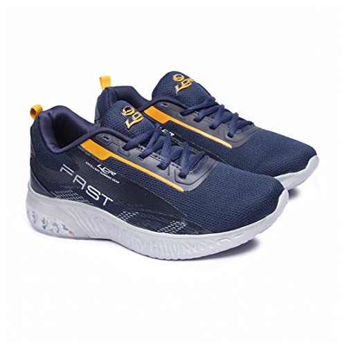 Image of Lancer Mens RAMBO-141 Navy Blue Running Shoe - 7 UK (RAMBO-141NBL-MSTD-41)