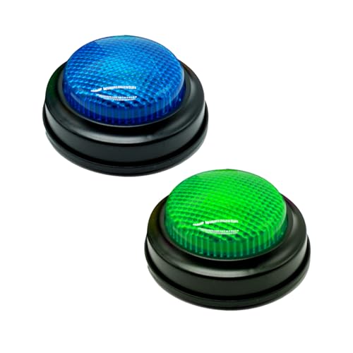 Gelabur 2-Pack Quiz Game Buzzers for Trivia Games, Answer Buzzers with Lights and Sound, Classroom Game Show Style Buzzer Buttons for Team Games by Gelabur - Used condition - US$7.19