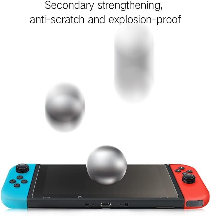 Miniatura 5 de PERFECTSIGHT Protector de pantalla de vidrio templado antideslumbrante antideslumbrante compatible con Nintendo Switch OLED de 7 pulgadas,