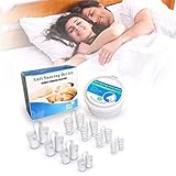 OME Anti ronquidos,Clip de la nariz 8pcs Silicona -Dilatadores Nasales anti ronquido soluciones-Dejar De Roncar,Respiración Fuerte Y Congestión Nasal