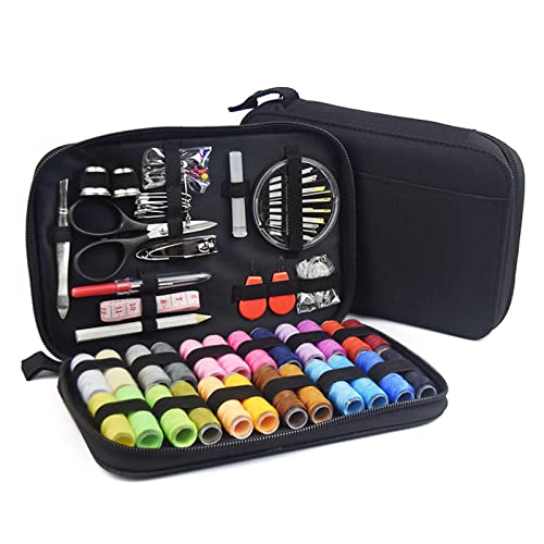 90 Pcs Sewing Kit Thread Kit Hand Sewing Starter Kit Sewing Accessories Bag Set for Frequent Travelers, Mothers, Grandmothers, Backpackers