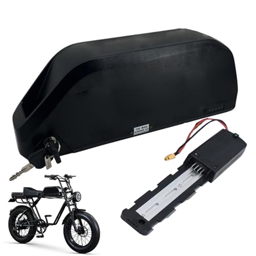 WILLQ Batería Bicicleta eléctrica Fat Tire 48V 13AH 18AH 20AH 23AH 25AH batería Iones Litio batería Bicicleta montaña 48 voltios Descarga 4 Pines para Motor de Triciclo 250-1200W,48v25ah