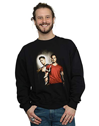 Image of Supernatural Men's Heaven And Hell Sweatshirt Black XXXXX-Large