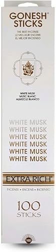Miniatura 9 de Gonesh - Varillas de incienso perfumadas extra ricas - Varillas aromáticas no tóxicas de 10 pulgadas de combustión lenta - Jazmín - Paquete de 100